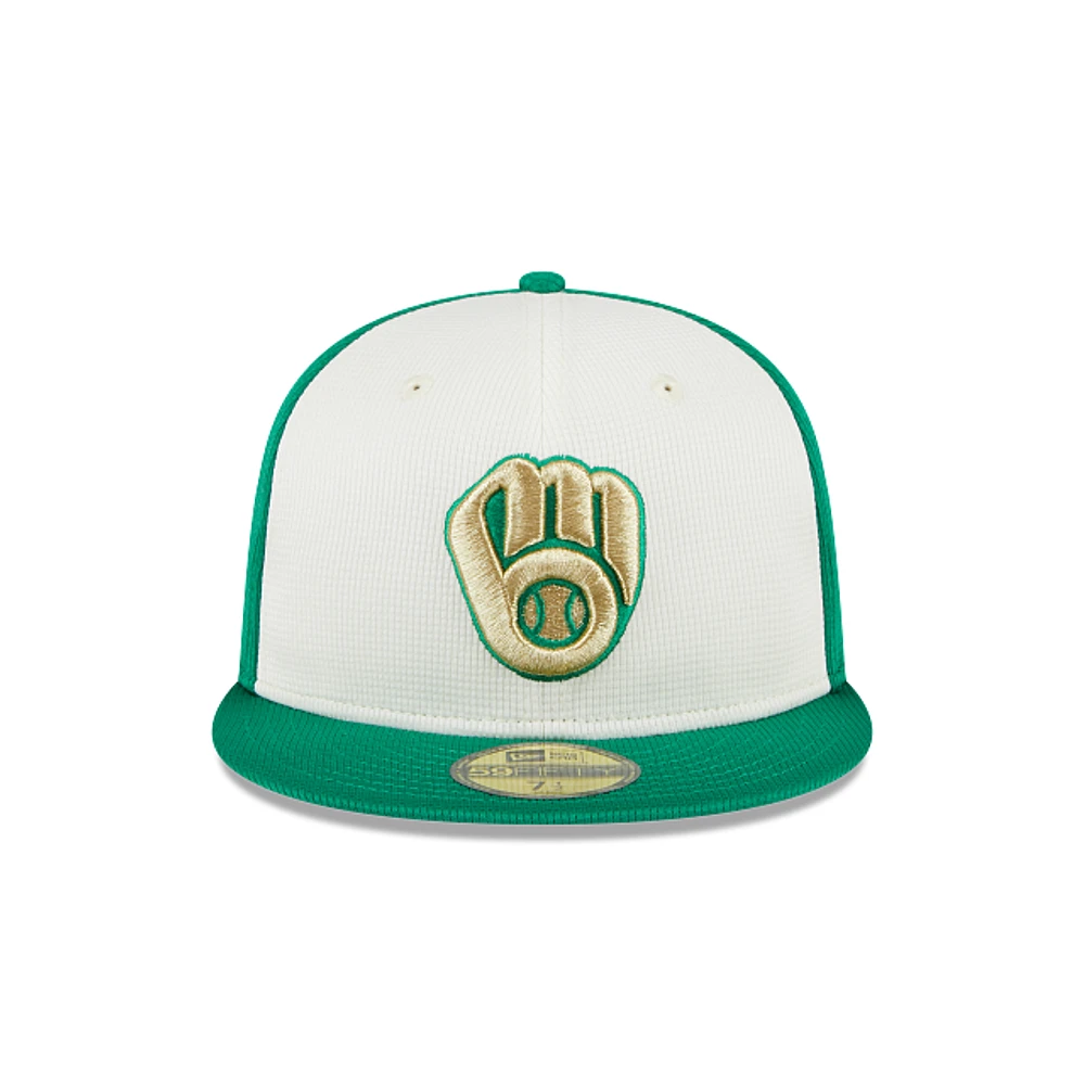 Milwaukee Brewers MLB St. Patrick's Day 2024 59FIFTY Cerrada