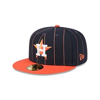 Houston Astros MLB Throwback 59FIFTY Cerrada Pinstripe