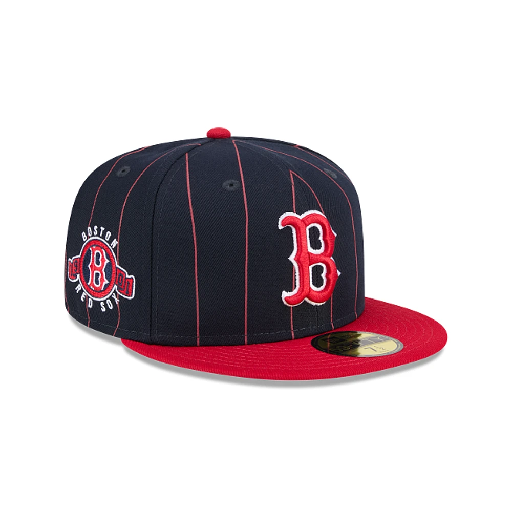 Boston Red Sox MLB Throwback 59FIFTY Cerrada Pinstripe