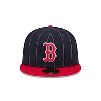 Boston Red Sox MLB Throwback 59FIFTY Cerrada Pinstripe