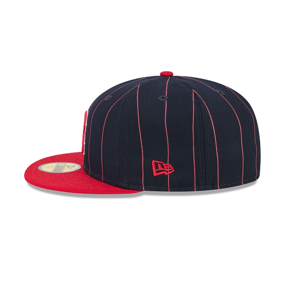 Boston Red Sox MLB Throwback 59FIFTY Cerrada Pinstripe