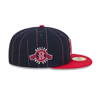 Boston Red Sox MLB Throwback 59FIFTY Cerrada Pinstripe