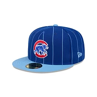 Chicago Cubs MLB Throwback 59FIFTY Cerrada Pinstripe