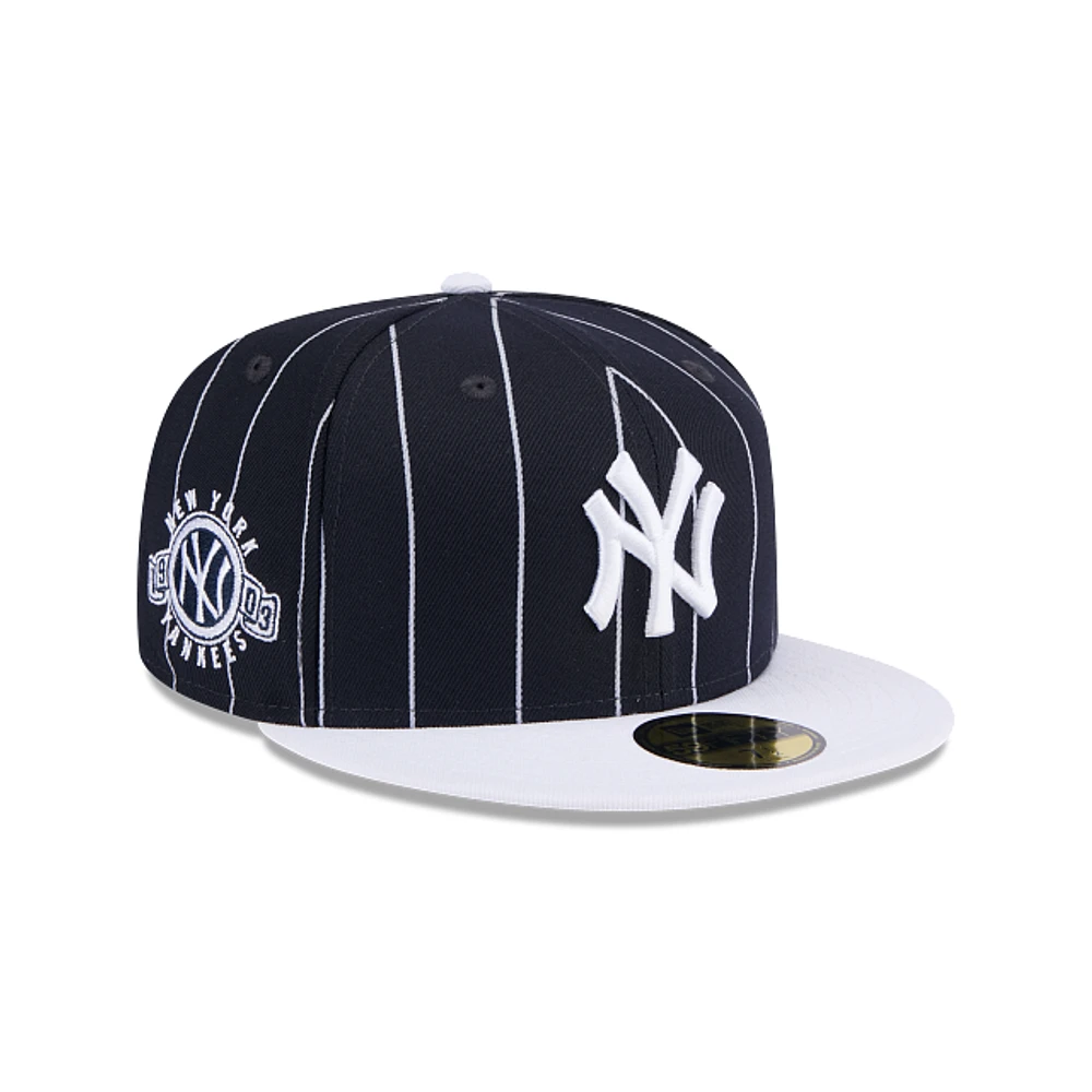 New York Yankees MLB Throwback 59FIFTY Cerrada Pinstripe