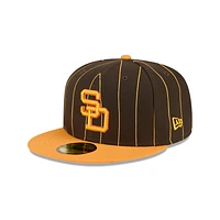 San Diego Padres MLB Throwback 59FIFTY Cerrada Pinstripe