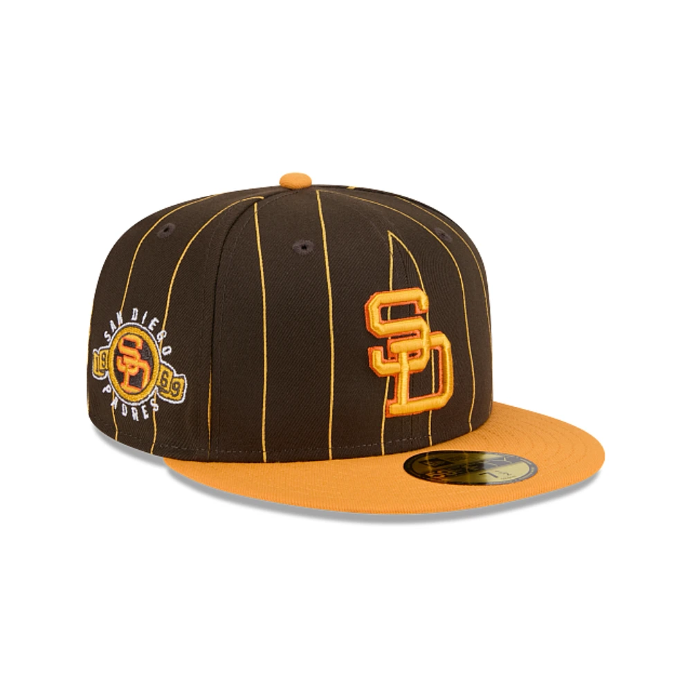 San Diego Padres MLB Throwback 59FIFTY Cerrada Pinstripe