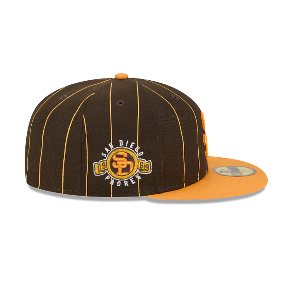 San Diego Padres MLB Throwback 59FIFTY Cerrada Pinstripe