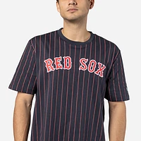 Playera Manga Corta Boston Red Sox MLB Throwback Pinstripe