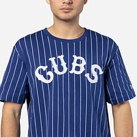 Playera Manga Corta Chicago Cubs MLB Throwback Pinstripe