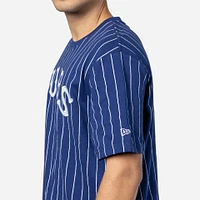 Playera Manga Corta Chicago Cubs MLB Throwback Pinstripe