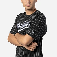 Playera Manga Corta Chicago White Sox MLB Throwback Pinstripe