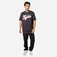 Playera Manga Corta Detroit Tigers MLB Throwback Pinstripe