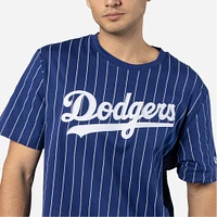 Playera Manga Corta Los Angeles Dodgers MLB Throwback Pinstripe