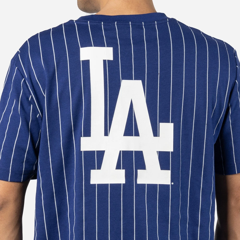 Playera Manga Corta Los Angeles Dodgers MLB Throwback Pinstripe