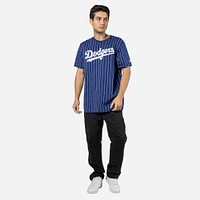 Playera Manga Corta Los Angeles Dodgers MLB Throwback Pinstripe