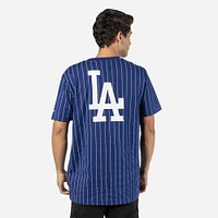 Playera Manga Corta Los Angeles Dodgers MLB Throwback Pinstripe