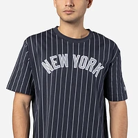Playera Manga Corta New York Yankees MLB Throwback Pinstripe