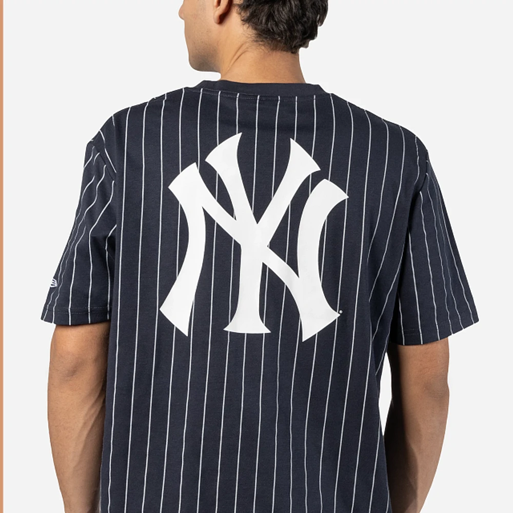 Playera Manga Corta New York Yankees MLB Throwback Pinstripe