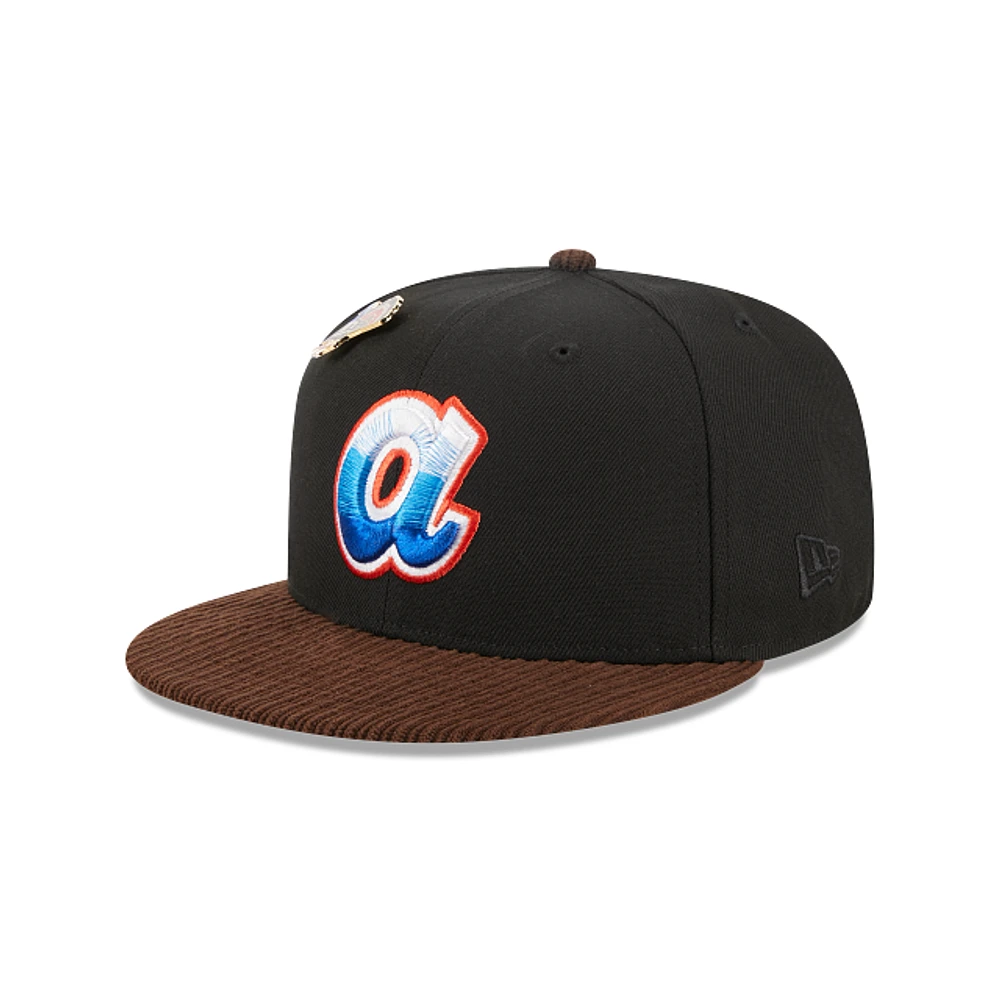 Atlanta Braves MLB Feathered Cord 59FIFTY Cerrada