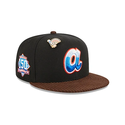 Atlanta Braves MLB Feathered Cord 59FIFTY Cerrada