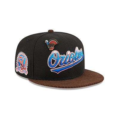 Baltimore Orioles MLB Feathered Cord 59FIFTY Cerrada