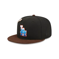 Los Angeles Dodgers MLB Feathered Cord 59FIFTY Cerrada