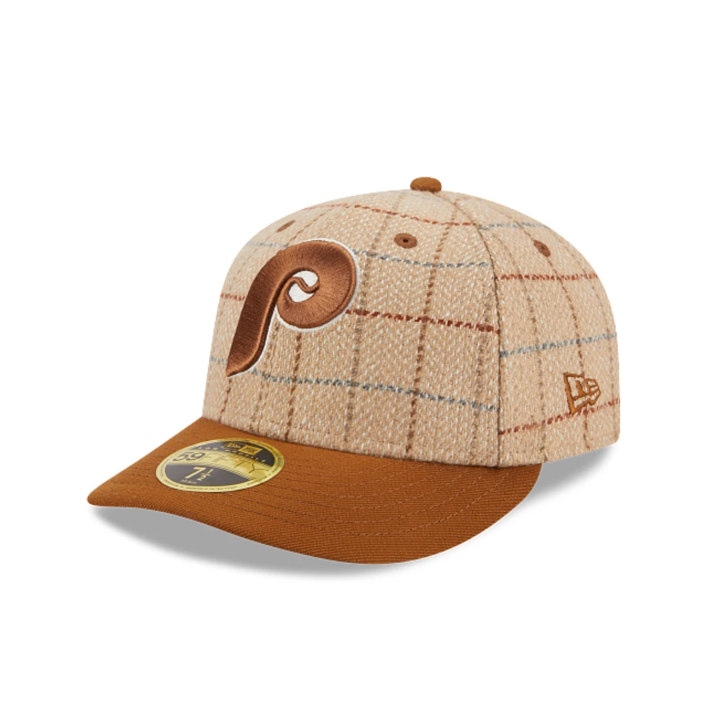 Philadelphia Phillies MLB Herringbone Check 59FIFTY LP Cerrada