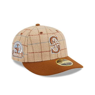 Seattle Mariners MLB Herringbone Check 59FIFTY LP Cerrada