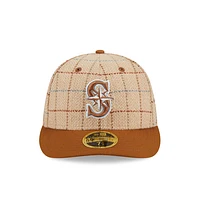 Seattle Mariners MLB Herringbone Check 59FIFTY LP Cerrada