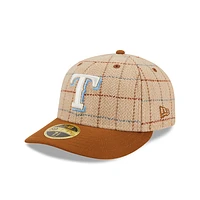 Texas Rangers MLB Herringbone Check 59FIFTY LP Cerrada