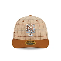 New York Mets MLB Herringbone Check 59FIFTY LP Cerrada