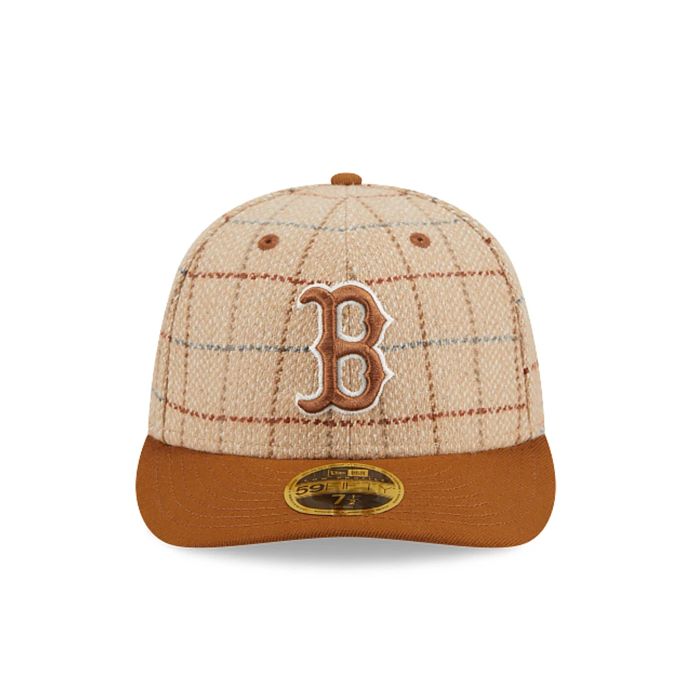 Boston Red Sox MLB Herringbone Check 59FIFTY LP Cerrada