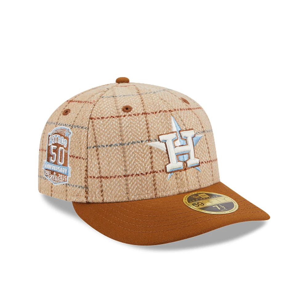 Houston Astros MLB Herringbone Check 59FIFTY LP Cerrada