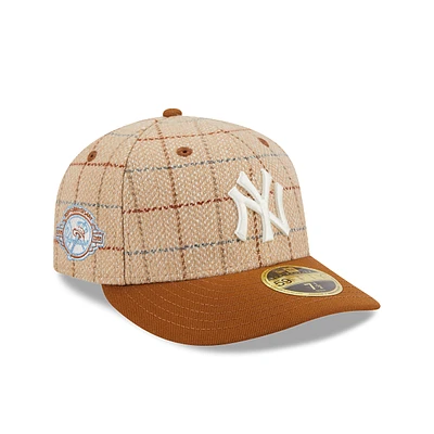 New York Yankees MLB Herringbone Check 59FIFTY LP Cerrada