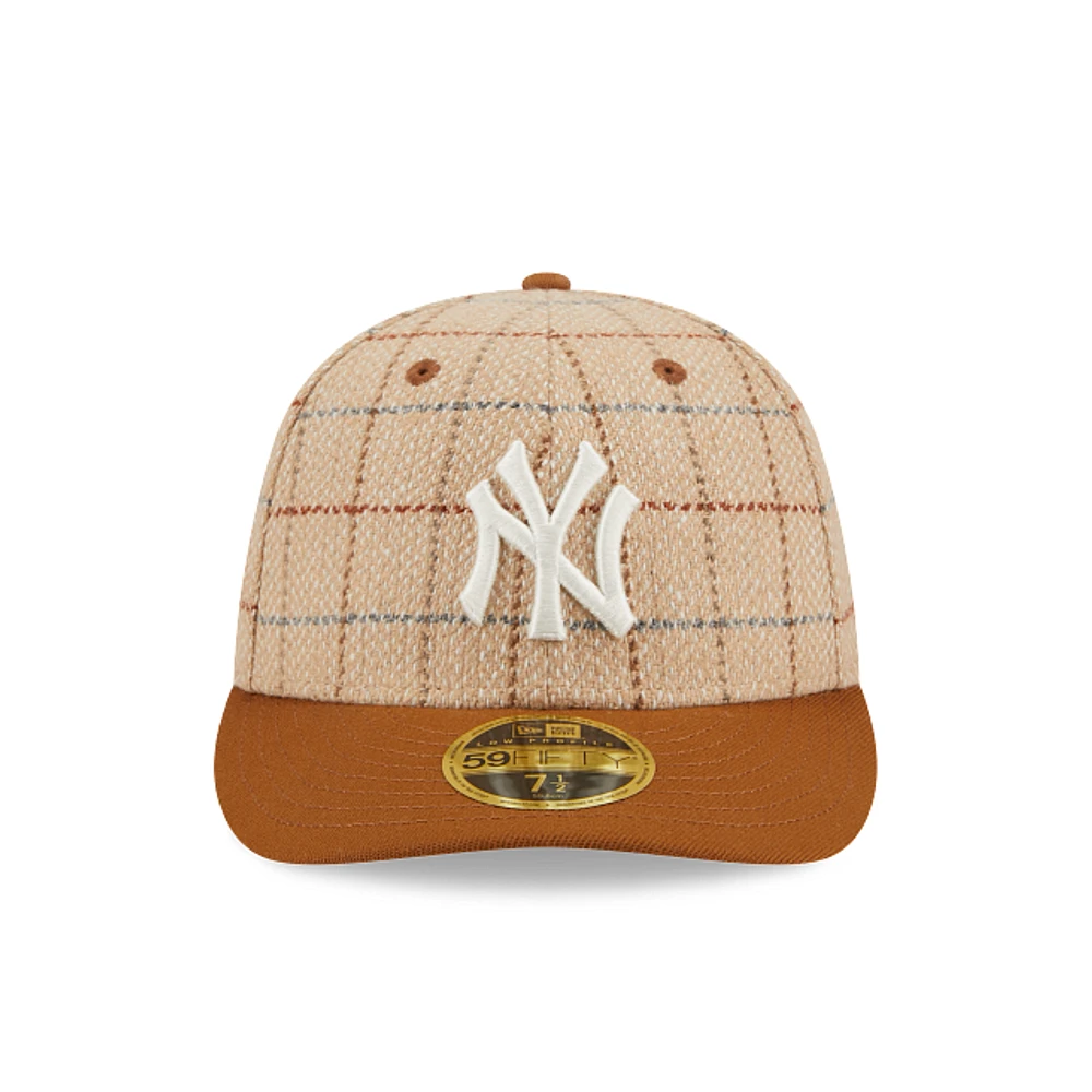 New York Yankees MLB Herringbone Check 59FIFTY LP Cerrada