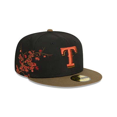 Texas Rangers MLB Rustic Fall 59FIFTY Cerrada