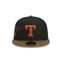 Texas Rangers MLB Rustic Fall 59FIFTY Cerrada