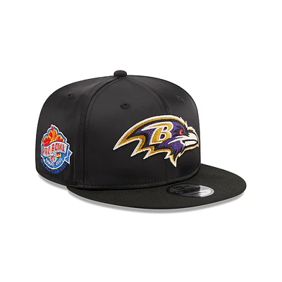 Baltimore Ravens NFL Satin Black 9FIFTY Snapback