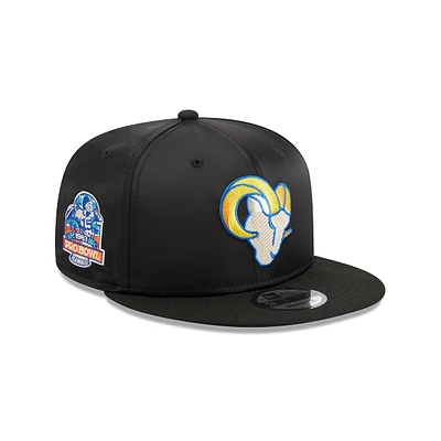 Los Angeles Rams NFL Satin Black 9FIFTY Snapback