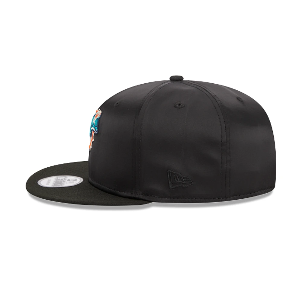 Miami Dolphins NFL Satin Black 9FIFTY Snapback