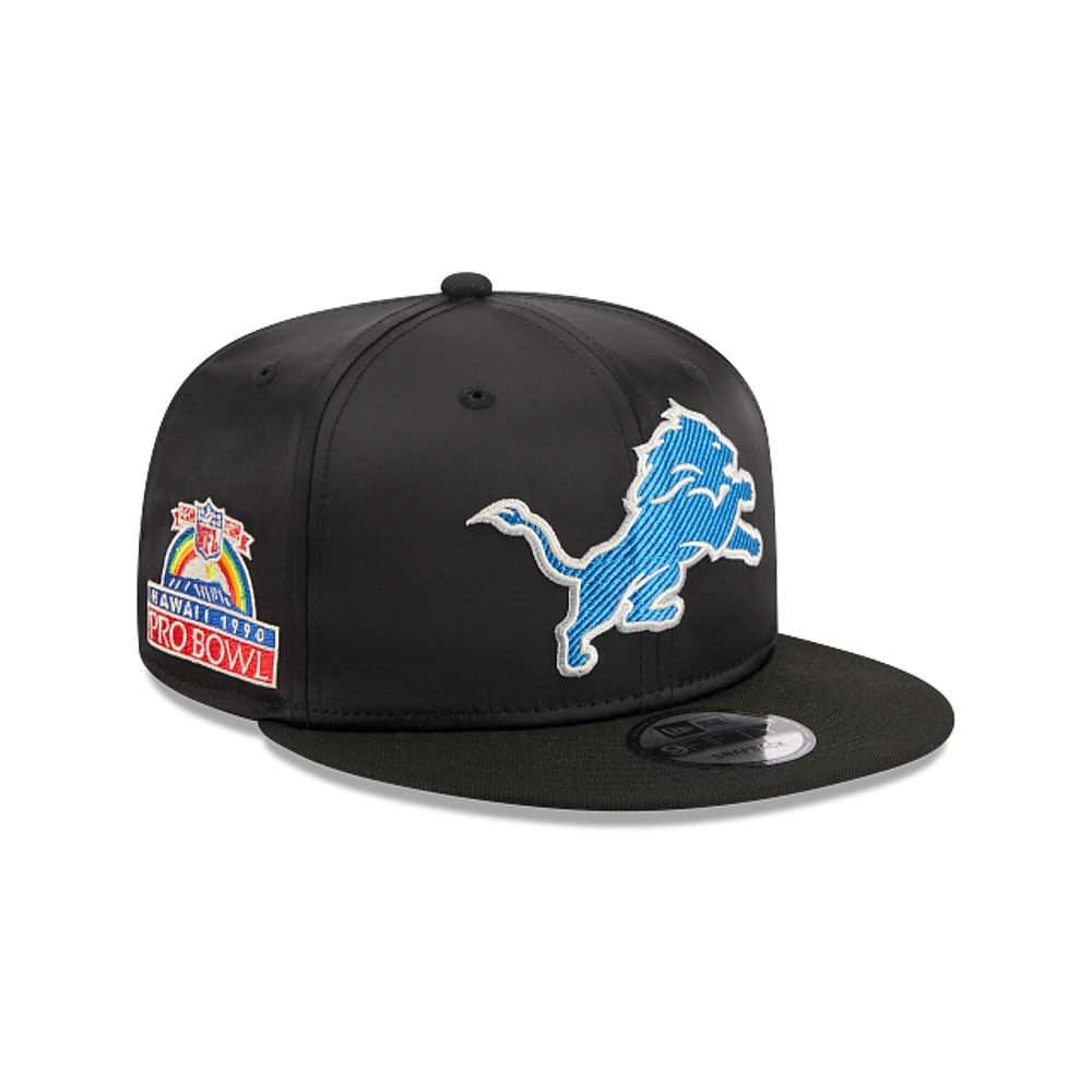 Detroit Lions NFL Satin Black 9FIFTY Snapback