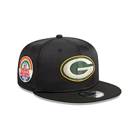 Green Bay Packers NFL Satin Black 9FIFTY Snapback