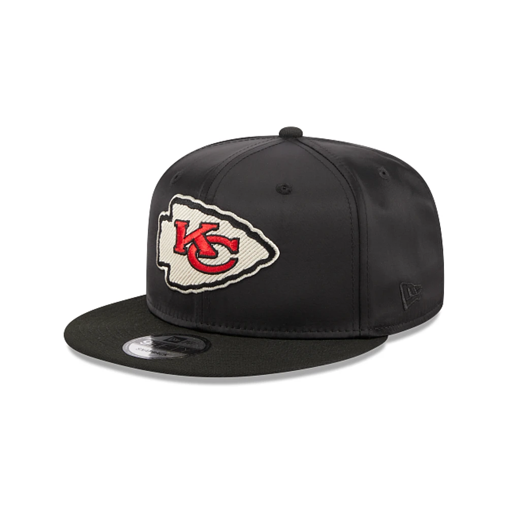 Kansas City Chiefs NFL Satin Black 9FIFTY Snapback