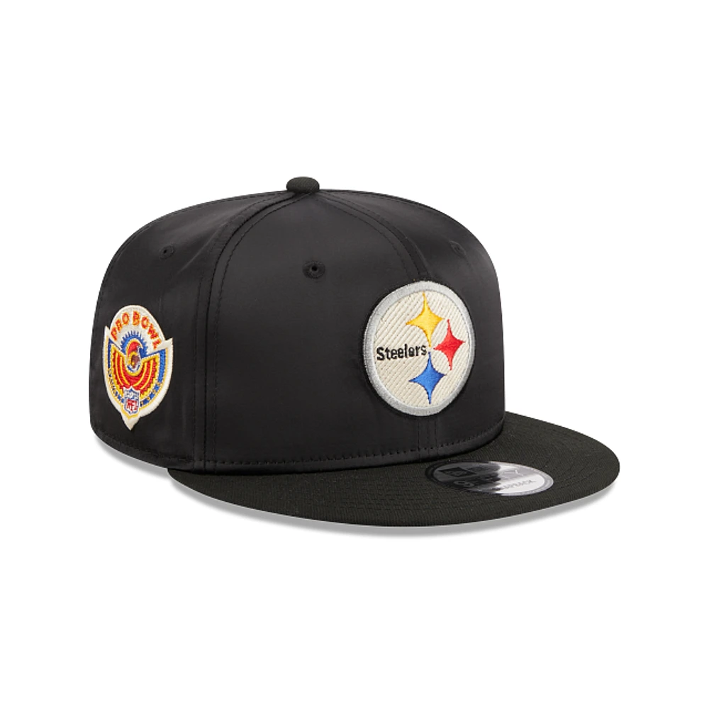 Pittsburgh Steelers NFL Satin Black 9FIFTY Snapback