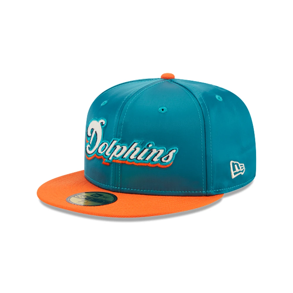 Miami Dolphins NFL Satin 59FIFTY Cerrada