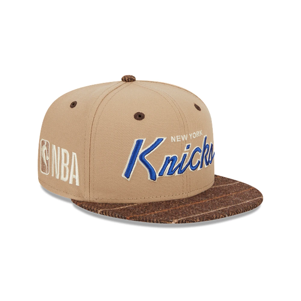 New York Knicks NBA Traditional Check 9FIFTY Snapback