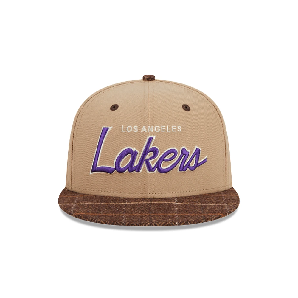 Los Angeles Lakers NBA Traditional Check 9FIFTY Snapback