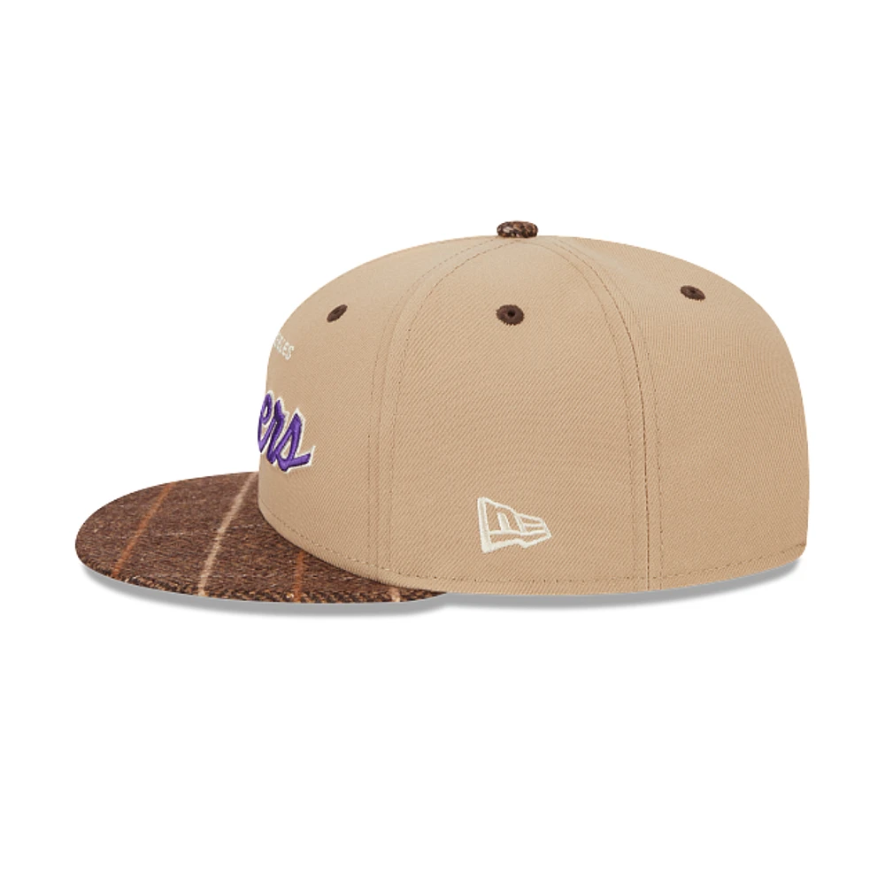 Los Angeles Lakers NBA Traditional Check 9FIFTY Snapback