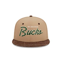 Milwaukee Bucks NBA Traditional Check 9FIFTY Snapback