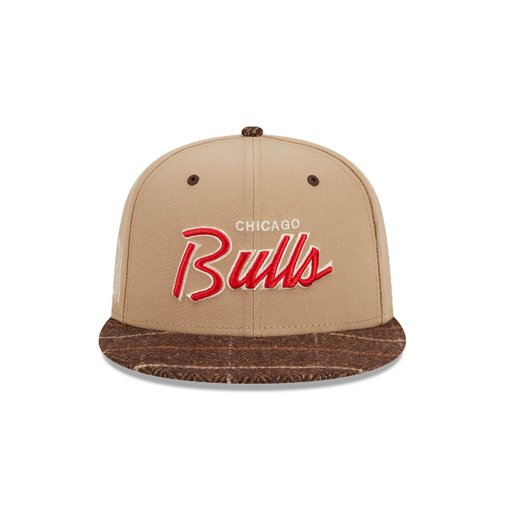 Chicago Bulls NBA Traditional Check 9FIFTY Snapback